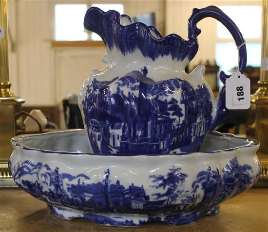 Wash jug and basin